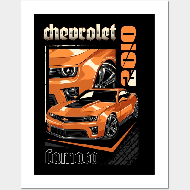 2010 Chevrolet Camaro Wall Art by Harrisaputra